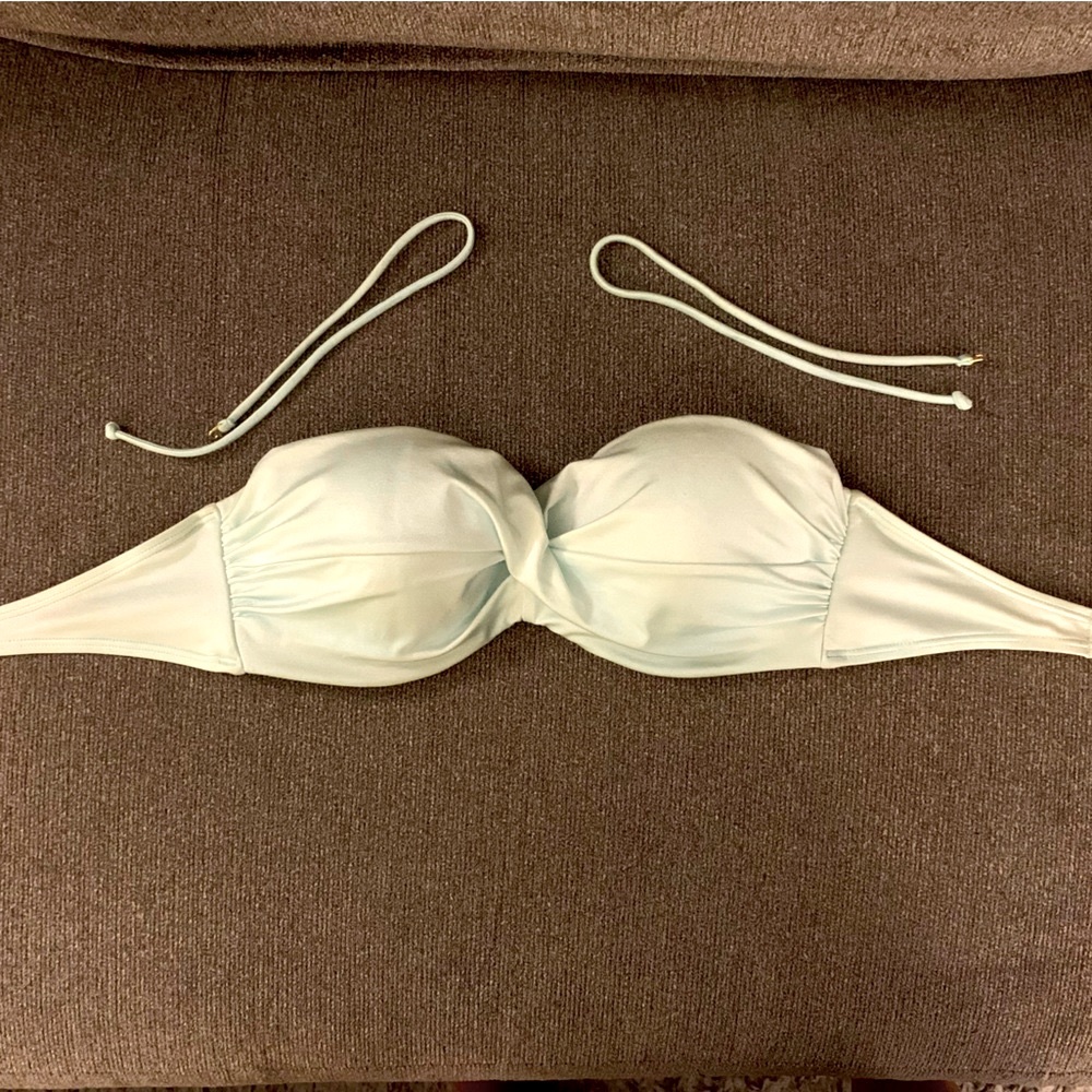 Victoria’s Secret Twist Front Push-Up Bandeau Bikini Top, Shade Mint